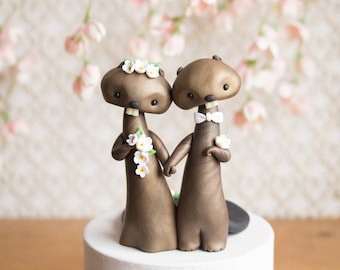 Beaver Wedding Cake Topper by Bonjour Poupette