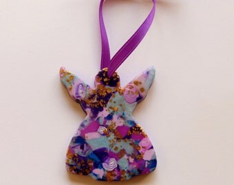 Angel Ornament Angel Decoration Angel Tree Ornament Angel Christmas Decoration Polymer Clay Hand Made