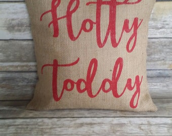 Ole Miss Pillow, Hotty Toddy, Hotty Toddy Pillow, Ole Miss Pillow, Ole Miss, Ole Miss Rebels, Mississippi, burlap pillow, burlap mississippi