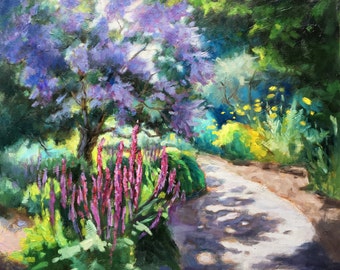 garden path spring time garden painting botanical garden painting landscape painting flower - Simple Flower Garden Paintings garden path spring time garden painting botanical garden painting landscape painting flower - Simple Flower Garden Paintings