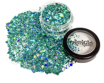 Teal Holographic Festival Glitter