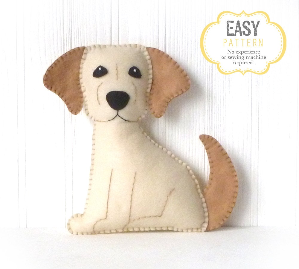 Dog Sewing Pattern Golden Lab Hand Sewing Pattern Felt   Il Fullxfull.1139065474 61q6 