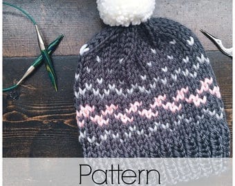 Wanderlust Toque Pattern | Knit Toque Pattern | Fair Isle Knit Toque Pattern
