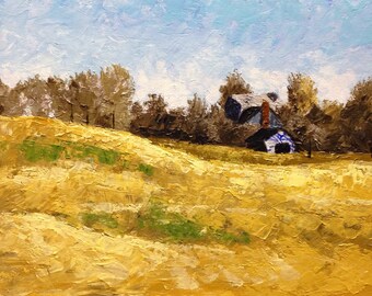 Original Impasto Acrylic Painting 11x14 "Abandonment Issues"