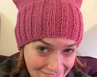 Pink Pussyhat: cool dusty rose