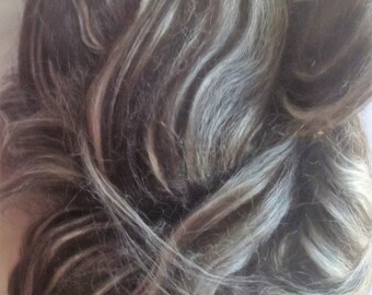 Dark Brown, Alpaca, Silk 2.2 oz