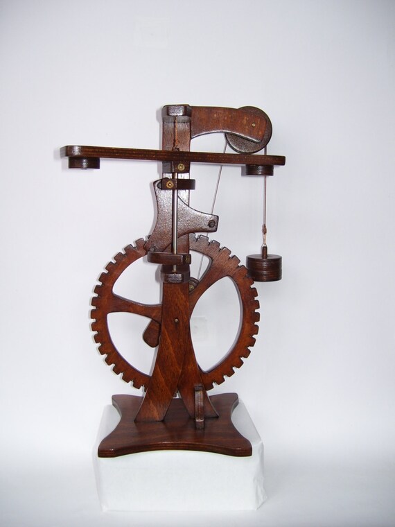 Unique Desk Art Sculpture Wooden Handmade by kalimbatour