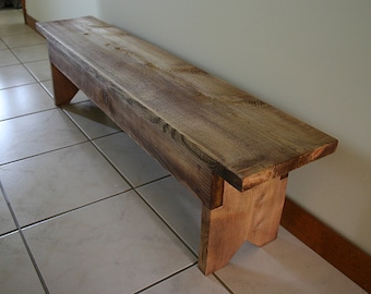 Rustic Wood Bench Kids size, great for entryway or bedroom anywhere kids seating is needed