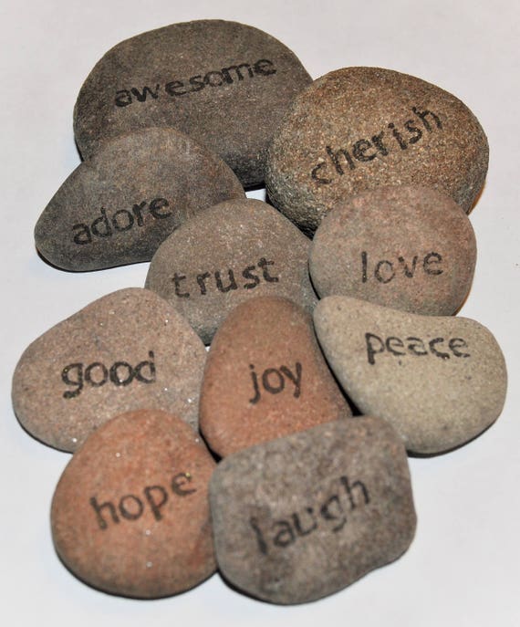 Positive affirmation stones set of 10