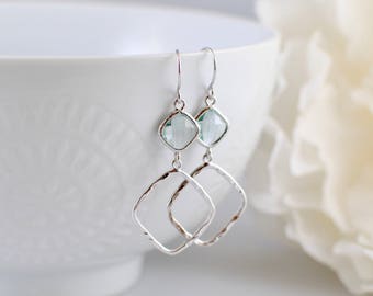 The Sophie Earrings - Erinite/Silver