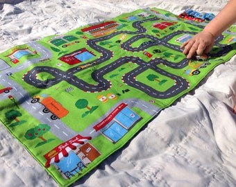 Toy Car Play Mat, Car Floor Mat, Imagination Toys, Race Track, Car Mat, Boys Toys, Boys Birthday Gift, Pretend Play