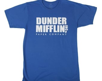 Dunder Mifflin T-shirt. Sizes Men, Women and Youth. New, professionally screen printed