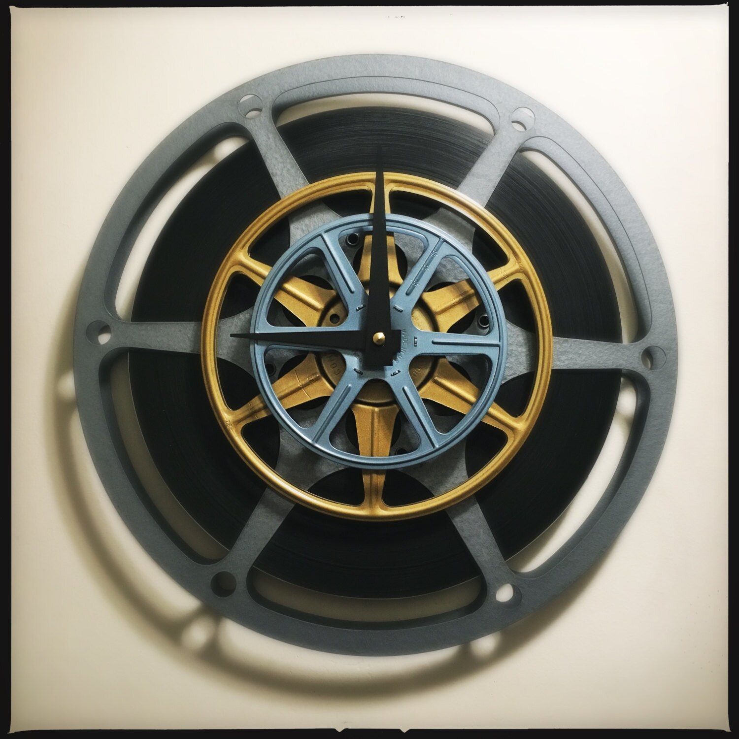 Film Reel Wall Clock Movie Lover Gift Mid by DreamGreatDreams