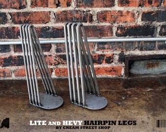 Lite Hairpin Leg - Bare Steel