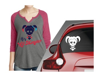 Harley Quinn Suicide Squad for Silhouette studio and Cricut design space, cutting files, instant download