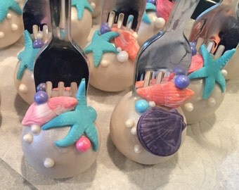 Little Mermaid Inspired 'Dinglehopper' Seashell Cake Pops (Regular or Gluten Free*)
