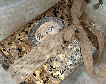 Rustic Barn Vintage Style Wedding Photo Album | Handmade Traditional Wedding Photo Album | Hand Bound Memory book| Made To Order 8x10"