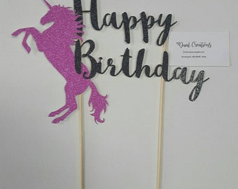 unicorn cake topper perfect for a birthday party or baby