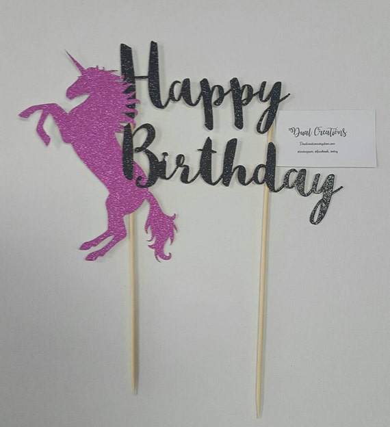 items similar to unicorn cake topper on etsy