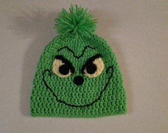 Crochet grinch hat | Etsy