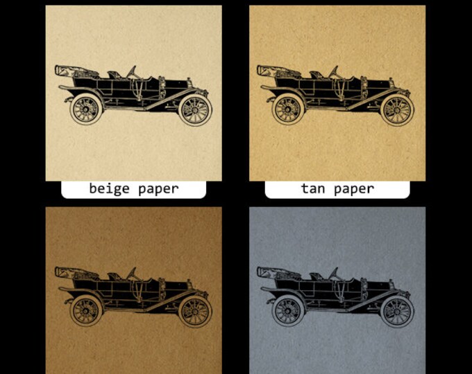 Printable Image Vehicle Antique Automobile Car Digital Download Graphic Vintage Clip Art Jpg Png Eps HQ 300dpi No.3514