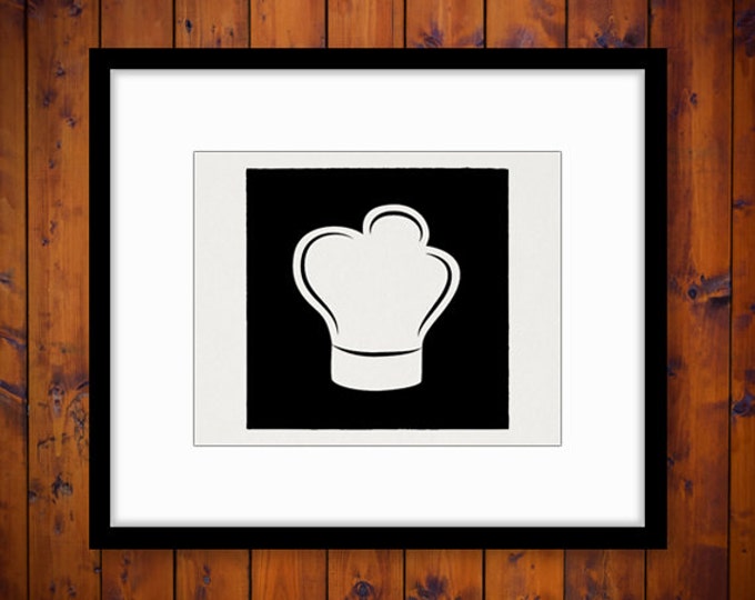 Digital Chef Hat Printable Graphic Cook Image Download Vintage Clip Art Jpg Png Eps HQ 300dpi No.3320