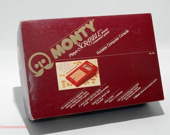 Monty plays Scrabble Game from Selchow & Righter 1983 COMPLETE