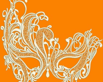Women Masquerade Masks Machine Embroidery Designs INSTANT DOWNLOAD Design7