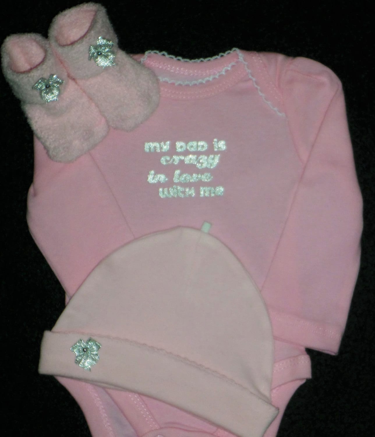 Pink Newborn Baby Girl Gift Set Newborn Bodysuit For Baby