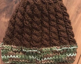 Cable Knit Baby Hat