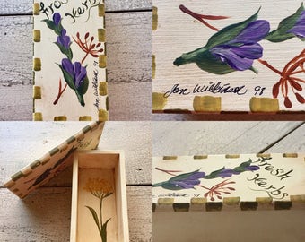 Vintage Hand Painted Box ... Free Shipping ... 10% Off Coupon SAVE10