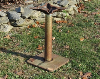 Salvaged Reclaimed Rusty Cast Iron Table Base