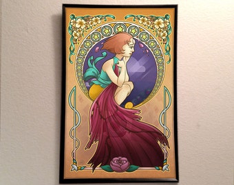Steven Universe's Pearl Nouveau Inspired 11x17" Poster Print