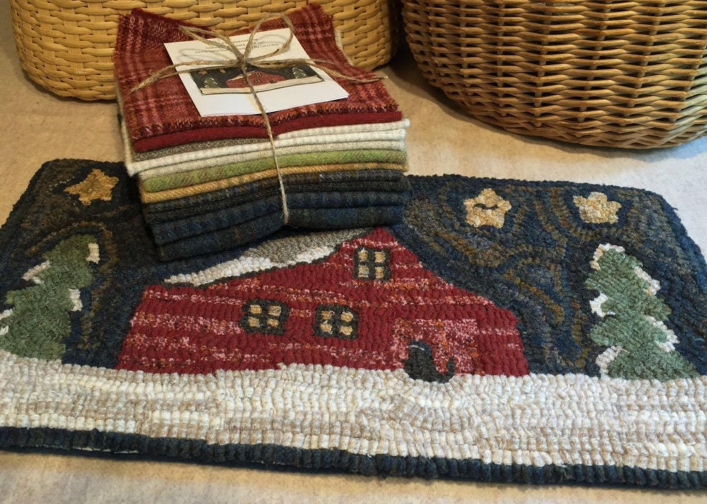 Primitive Rug Hooking Kit for Grandpas Granary