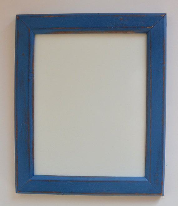 Blue Framed Dry Erase Board White Board Repurposed and Hand