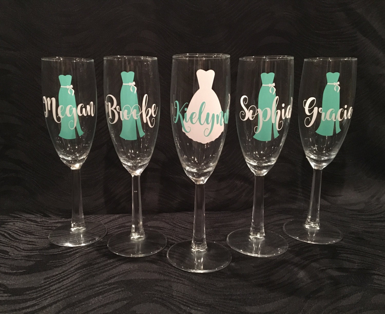 Download Wedding party wine glass decals wine glass decals bridal