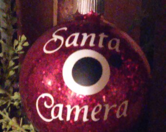 Santa Camera Ornaments
