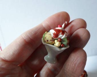 Barbie doll food Tropical ice cream sundae