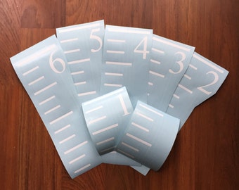 Growth Chart Ruler Vinyl Decals