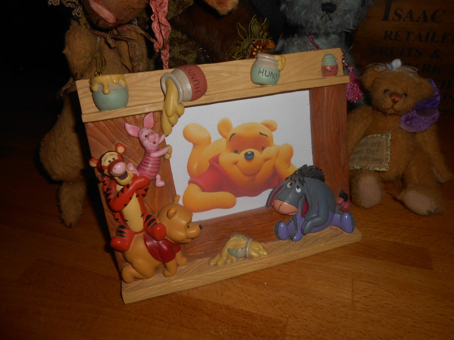 Winnie the Pooh bear photograph frame Tigger Eeyore Piglet AA Milne