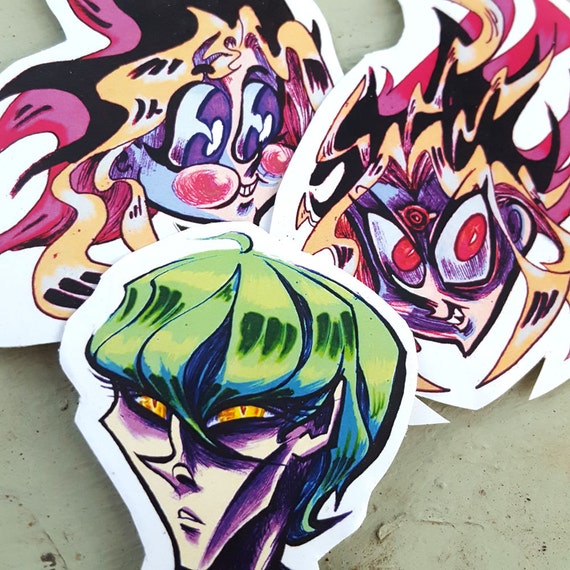 STICKERS yugioh yugi and seto kaiba yugioh season 0