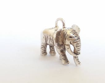 Elephant gift, elephant necklace, silver elephant, elephant jewellery, safari jewelry, African jewelry, big five jewelry, handcrafted