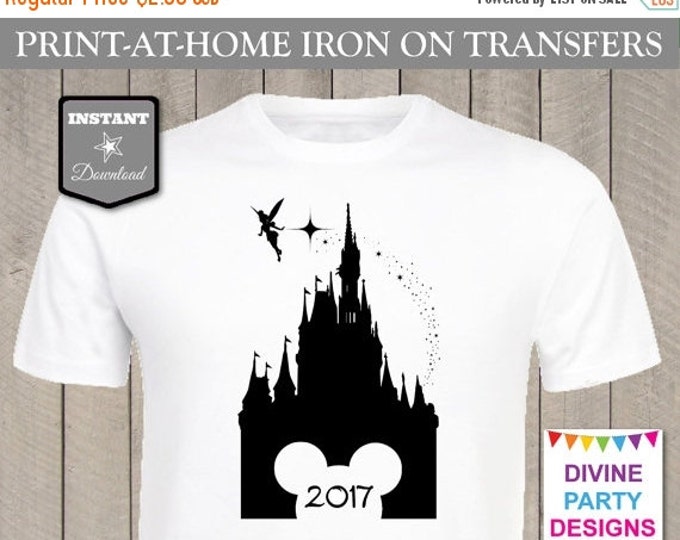 SALE INSTANT DOWNLOAD Print at Home Castle 2017 Iron On Transfer / Printable / T-shirt / Item #2408