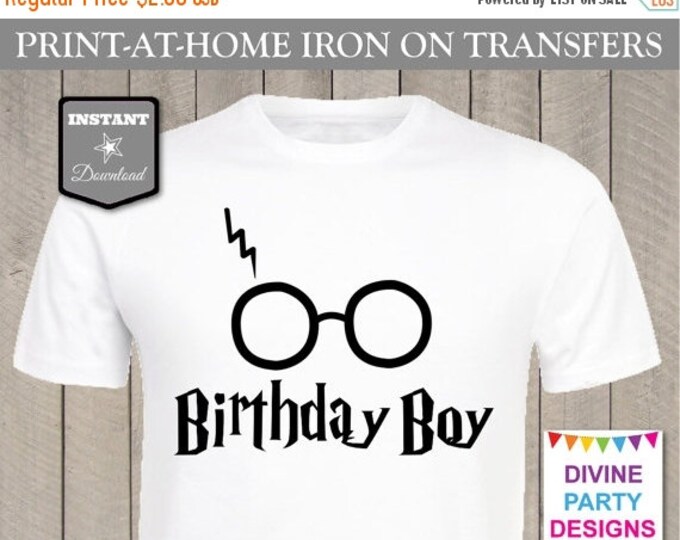 SALE INSTANT DOWNLOAD Print at Home Birthday Boy Printable Iron On Transfer / T-shirt / Family / Trip / Item #2442