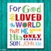 My God is so BIG so STRONG and so MIGHTY. Nursery Decor. Kids