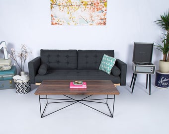 Modern Coffee Table, Coffee Table, Industrial, Hairpin Leg Coffee Table, Minimalist, Midcentury Modern "The Miami"