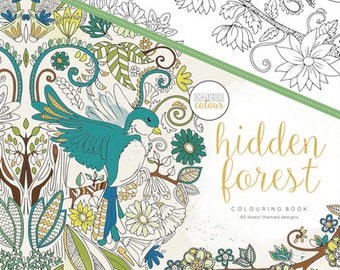 Kaisercraft Adult Colouring book, 40 designs, hidden Forest