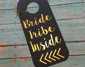 Bachelorette Party Door Hanger, Bride Tribe Door Hanger, Bachelorette Party Decorations, Wedding Door, Bridal Door