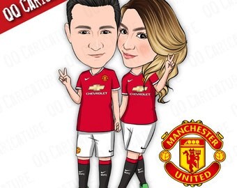 2 Persons Custom Cartoon Portrait (style#02)