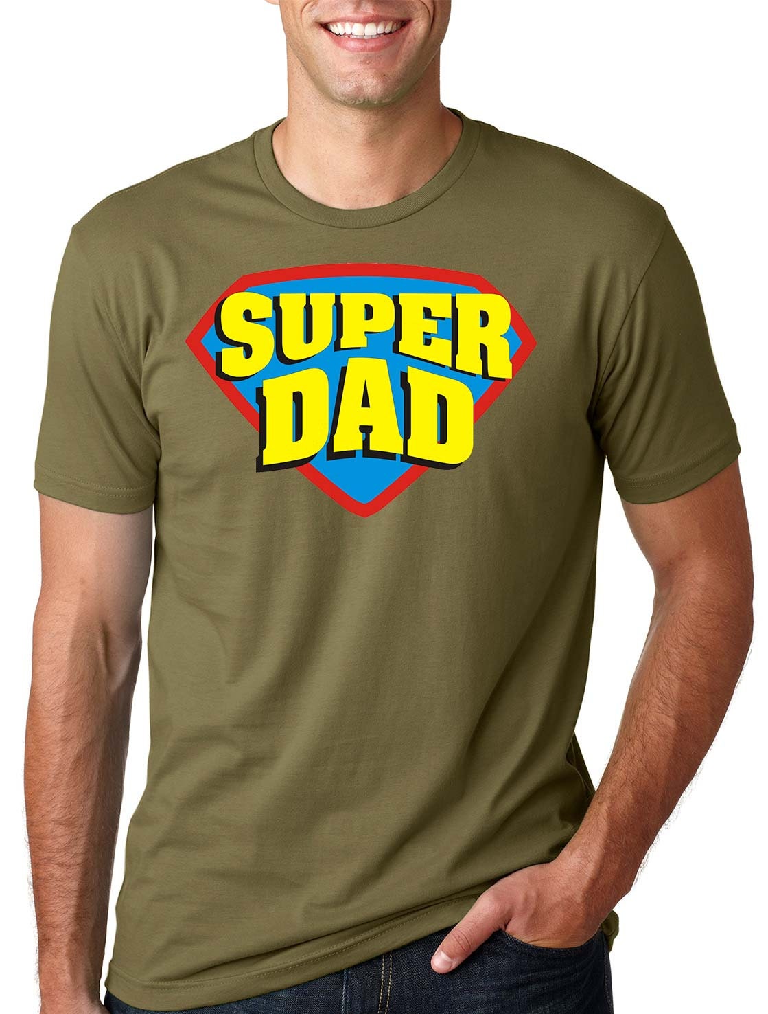 Super Dad T-Shirt Gift For Father Dad Daddy Super Hero Dad Tee